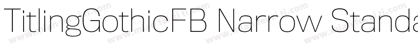 TitlingGothicFB Narrow Standard Reg字体转换